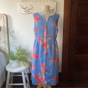 Joules linen midi dress